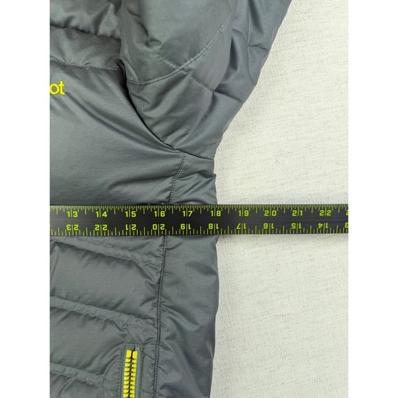 Marmot Boys Large Gray 700 Fill Down Puffer Jacket Hooded Full Zip C97420 - Picture 5 of 13